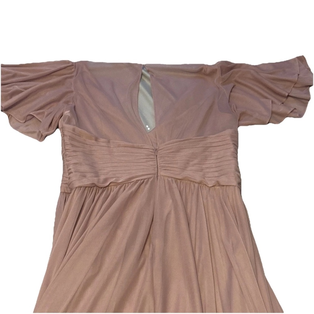 Celebrate Women’s Quartz Wedding Bridesmaid Dress W/Flutter Sleeve Full Skirt 14 - Picture 5 of 16